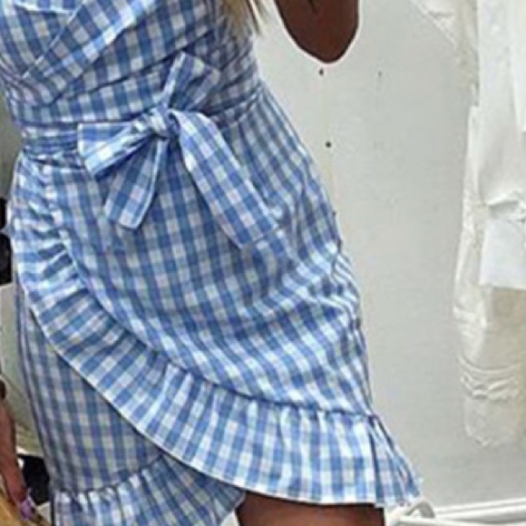 Sweet Threads Wrap Detail Mini Dress - Picture 2 of 8